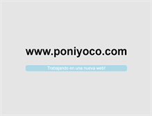Tablet Screenshot of poniyoco.com